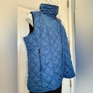 Andrew Marc Winter Blue Quilted Vest XXL